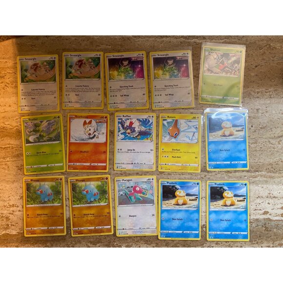 Pokemon Card Lot 77 Basic & Common Cards Assorted - Picture 2 of 6